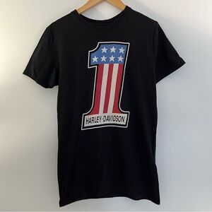 Harley-Davidson Black Patriotic Short Sleeve Tee
